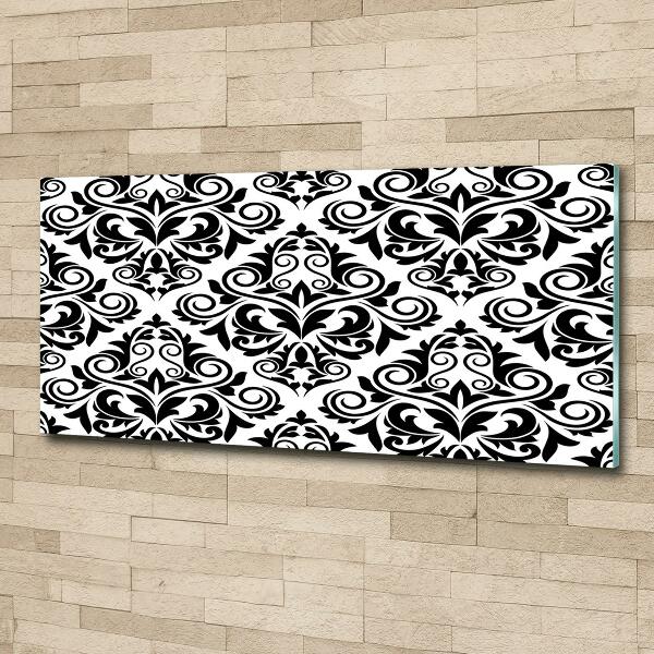 Quadro in verde Sfondo di ornamenti