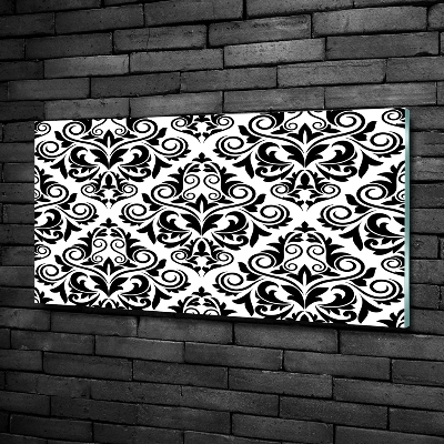 Quadro in verde Sfondo di ornamenti