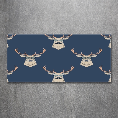 Quadro in vetro Cervo hipster