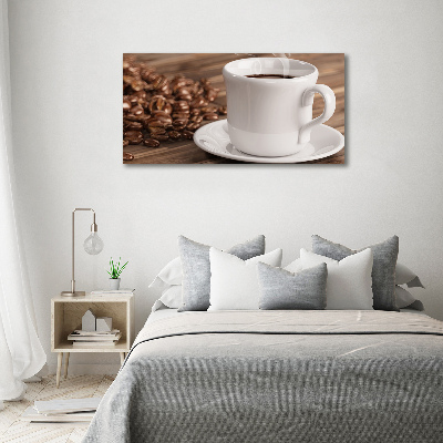 Quadro in vetro Una tazza di caffè