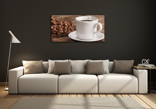 Quadro in vetro Una tazza di caffè