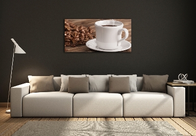 Quadro in vetro Una tazza di caffè