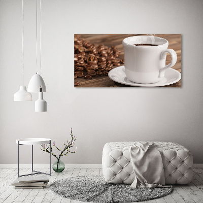 Quadro in vetro Una tazza di caffè