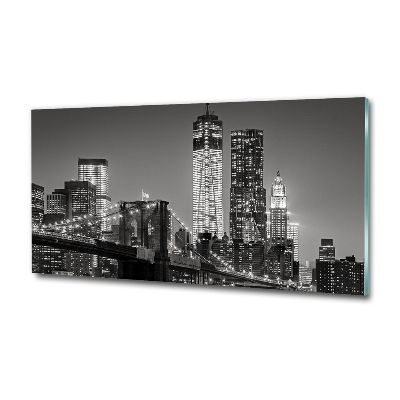 Quadro in verde Manhattan di notte