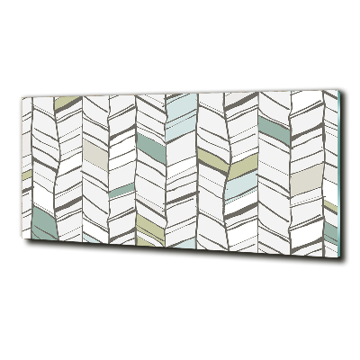 Quadro su vetro Motivo a spina di pesce