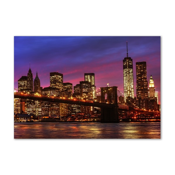 Quadro su vetro Manhattan Ovest