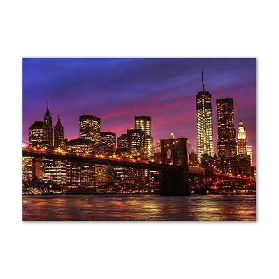 Quadro su vetro Manhattan Ovest