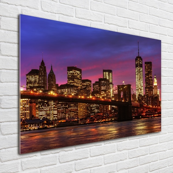 Quadro su vetro Manhattan Ovest