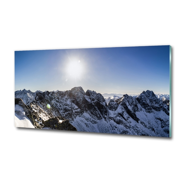 Quadro su vetro Inverno sui Monti Tatra