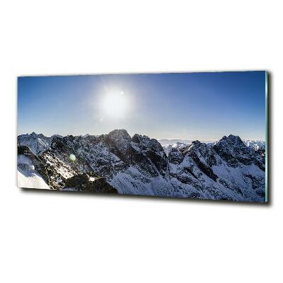 Quadro su vetro Inverno sui Monti Tatra