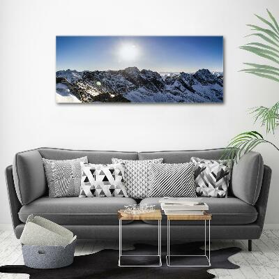 Quadro su vetro Inverno sui Monti Tatra