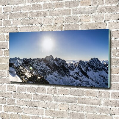 Quadro su vetro Inverno sui Monti Tatra