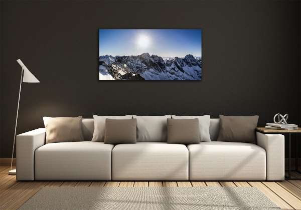 Quadro su vetro Inverno sui Monti Tatra