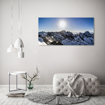 Quadro su vetro Inverno sui Monti Tatra