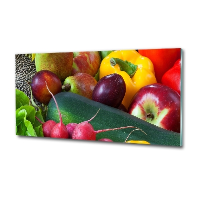 Quadro su vetro Frutta e verdura