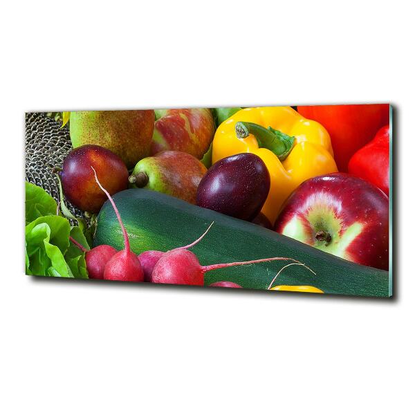 Quadro su vetro Frutta e verdura