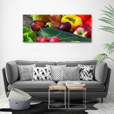 Quadro su vetro Frutta e verdura