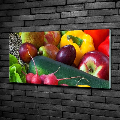 Quadro su vetro Frutta e verdura