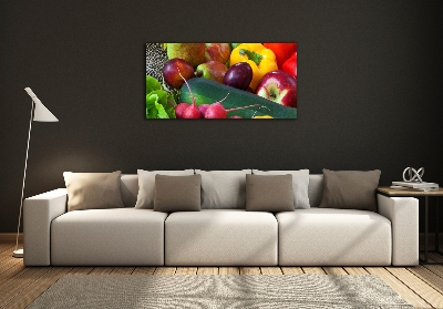 Quadro su vetro Frutta e verdura