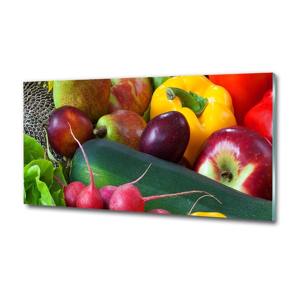 Quadro su vetro Frutta e verdura
