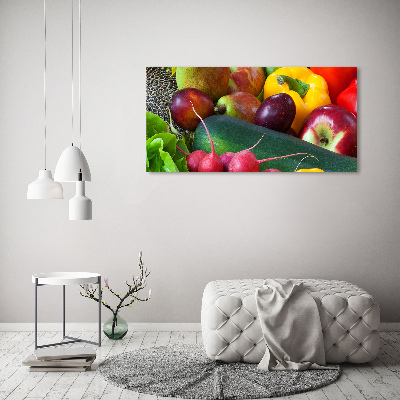 Quadro su vetro Frutta e verdura