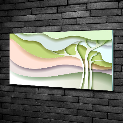 Quadro su vetro Albero astratto