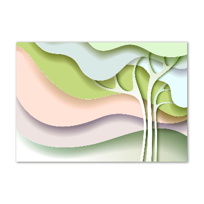 Quadro su vetro Albero astratto