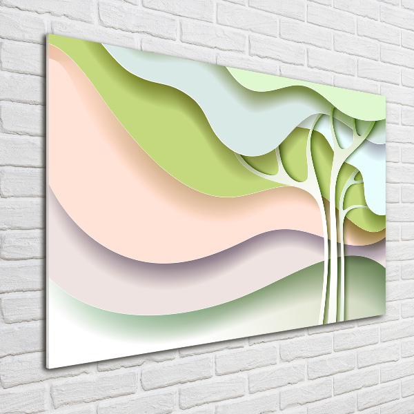 Quadro su vetro Albero astratto