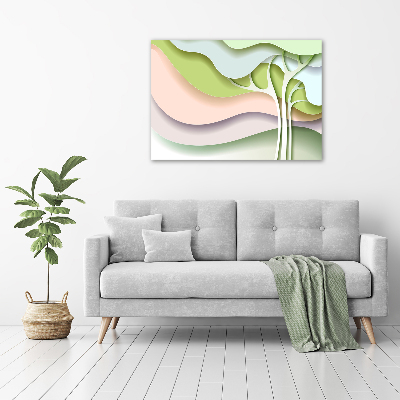 Quadro su vetro Albero astratto