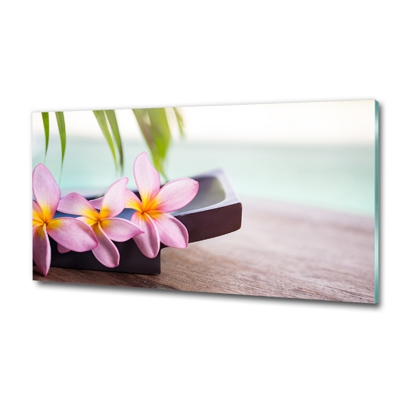 Quadro in vetro Plumeria