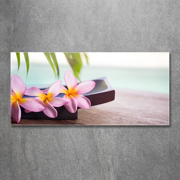 Quadro in vetro Plumeria
