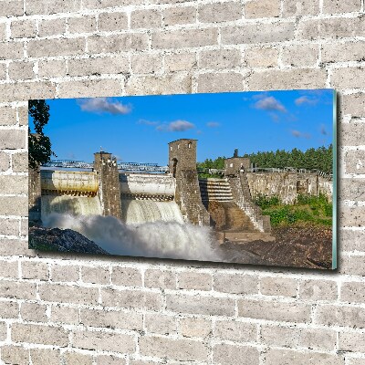 Quadro su vetro Diga idraulica