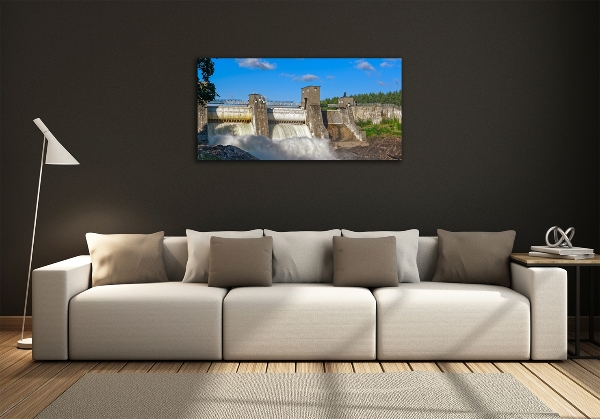 Quadro su vetro Diga idraulica