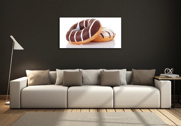 Quadro su vetro Ciambelle al cioccolato