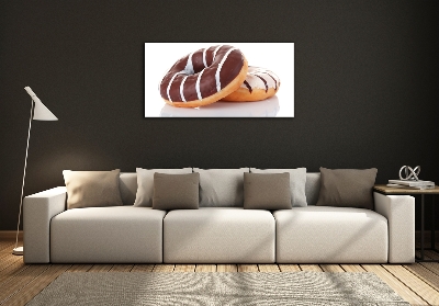 Quadro su vetro Ciambelle al cioccolato