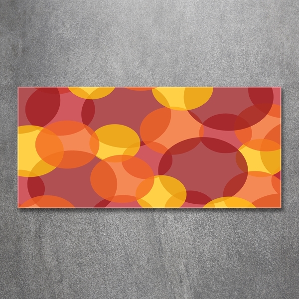 Quadro vetro Cerchi colorati