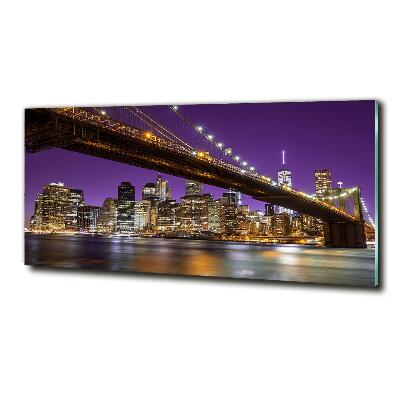 Quadro vetro Manhattan di notte