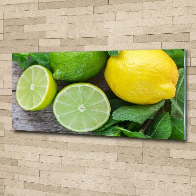 Quadro su vetro Lime e limone