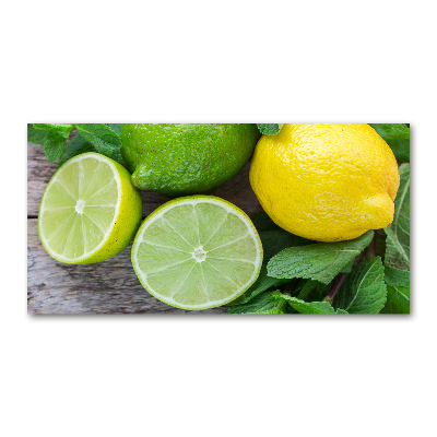 Quadro su vetro Lime e limone
