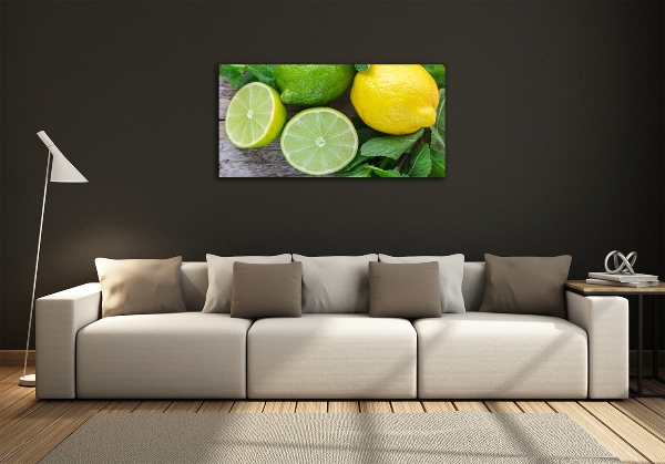 Quadro su vetro Lime e limone