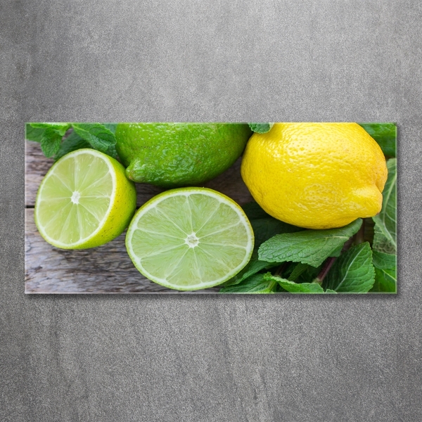 Quadro su vetro Lime e limone