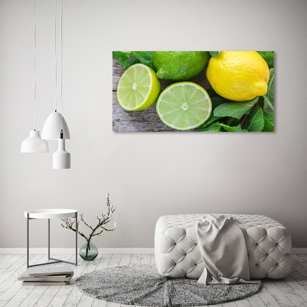 Quadro su vetro Lime e limone