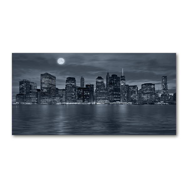 Quadro in vetro New York di notte