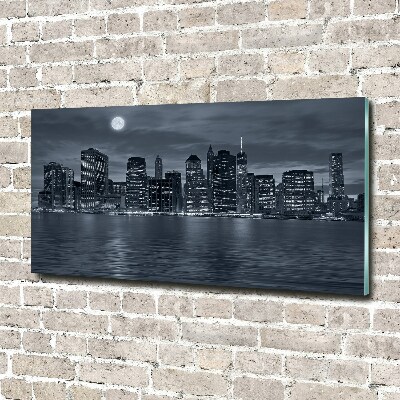 Quadro in vetro New York di notte