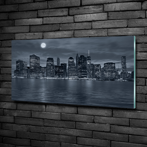 Quadro in vetro New York di notte
