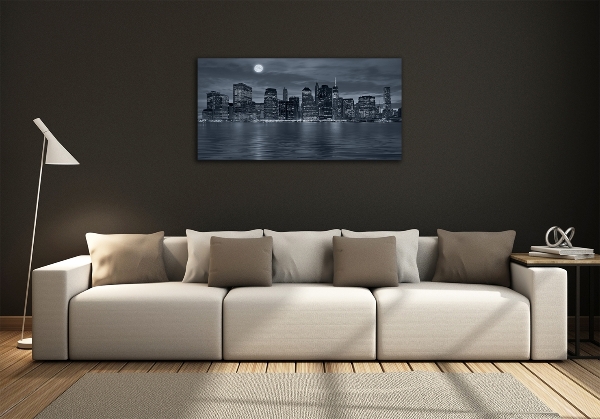 Quadro in vetro New York di notte