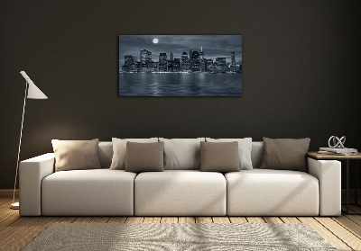 Quadro in vetro New York di notte