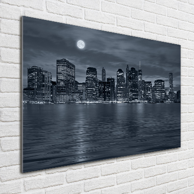 Quadro in vetro New York di notte