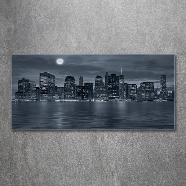 Quadro in vetro New York di notte