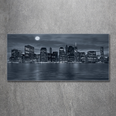Quadro in vetro New York di notte